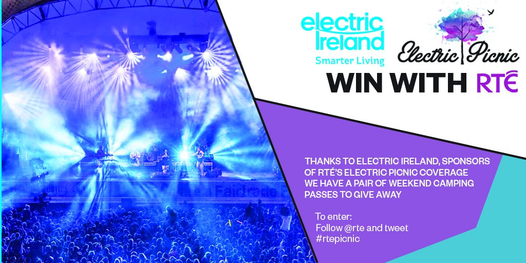 rte's tweet photo. New! Win with @rte and @electricireland: 2 camping passes to @epfestival 2-4 Sept. Follow @rte &amp; tweet #rtepicnic https://t.co/30dNsQVFlP