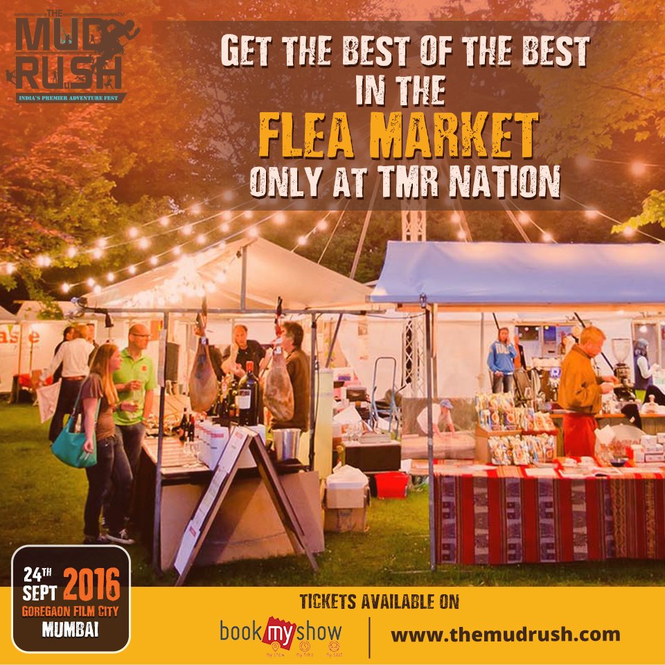 TheMudRush's tweet photo. Flee away to #TheMudRush2016 &amp; collect all the things you love only at the Flea Market at TMR Nation! https://t.co/gBqEDdatxs