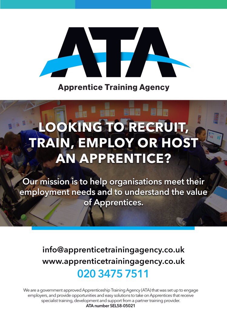 InspireATA's tweet photo. #RecruitAnApprentice #ApprenticeshipRecruitment #Apprenticeships #Apprentices #Employment @lmp_education https://t.co/Z8BDs9CJ3o