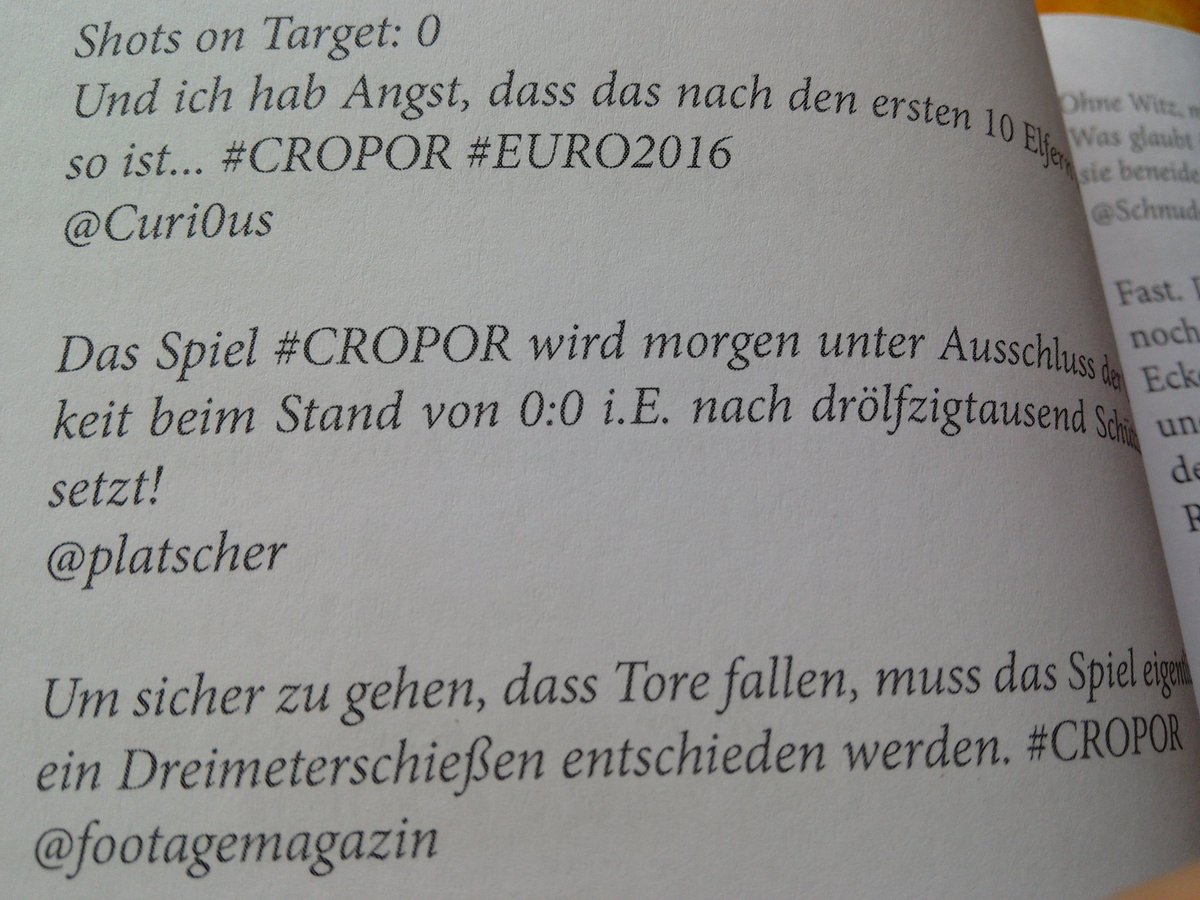 Platscher's tweet photo. Vor mir liegt ein tolles Buch, Kaufempfehlung!! 
Ich durfte sogar einen kl. Teil beitragen :-) 
@hashtag_EM2016 https://t.co/EW83dzDY4V