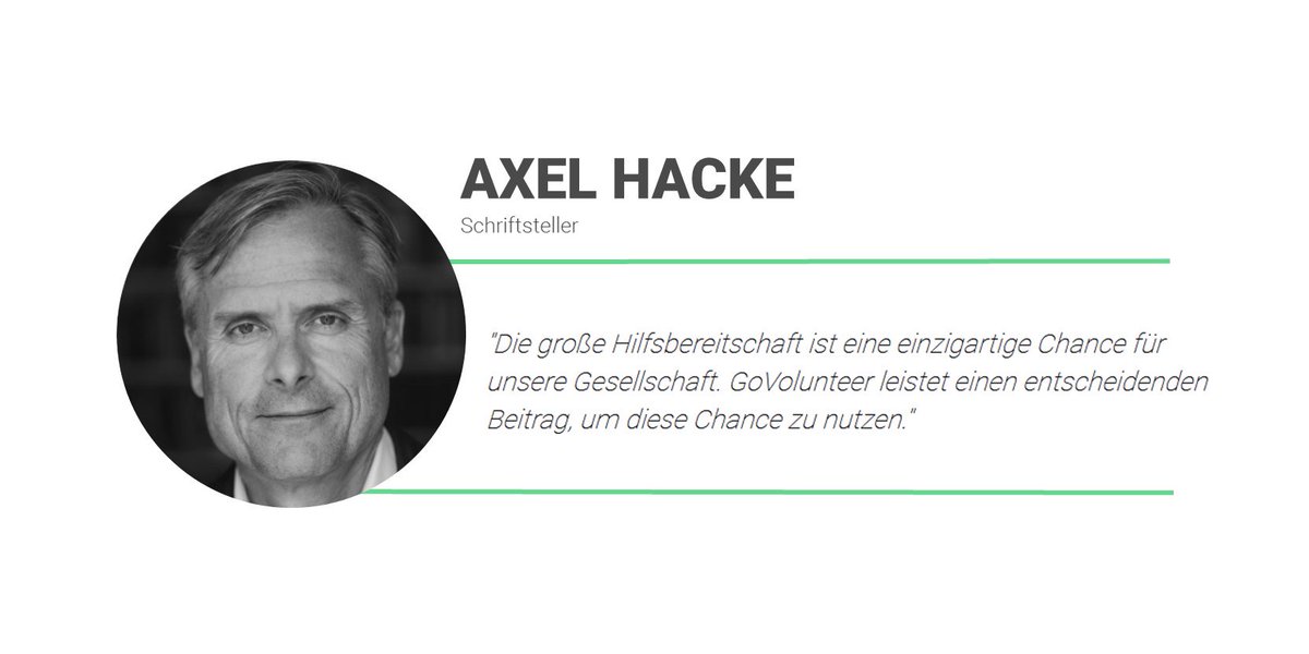 GoVolunteer_com's tweet image. Womit sich unser Botschafter #AxelHacke sonst noch so beschäftigt? Lest nach im @szmagazin ► ow.ly/DzjT303FQrt