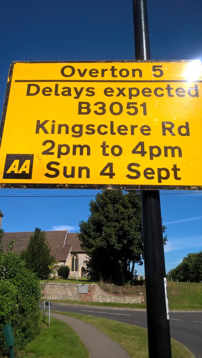 B'stoke Rural Police (@bstokeruralcops) on Twitter photo The <a href="/OvertonHarriers/">Overton Harriers AC</a> 5 Mile Road Race takes place this Sunday - delays expected on Kingsclere Road (B3051) #Overton The <a href="/OvertonHarriers/">Overton Harriers AC</a> 5 Mile Road Race takes place this Sunday - delays expected on Kingsclere Road (B3051) #Overton