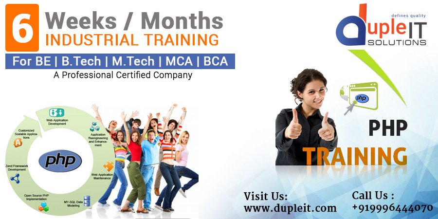 duple_it's tweet image. #Industrialtraining company provides best #phptraining, #AdvancePHP, #placements in Ambala.
dupleit.com/contact_us.php
