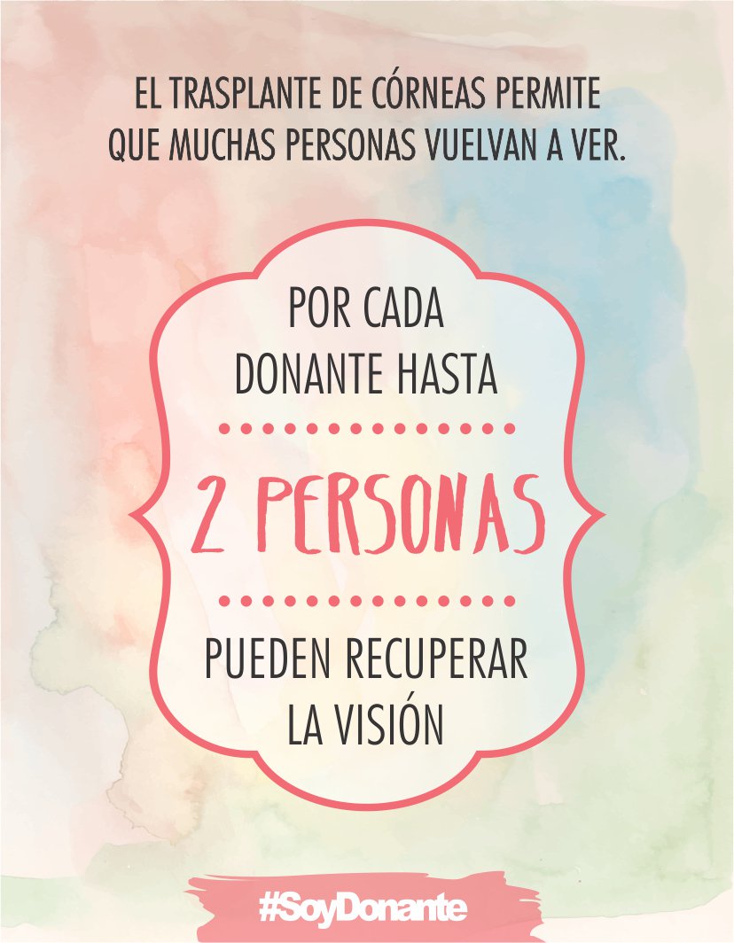 incucaioficial's tweet photo. #BuenLunes Sabías que por cada donante hasta dos personas pueden volver a ver? Informate! https://t.co/ooZYYZqfdw https://t.co/Pq3D5IxU4N