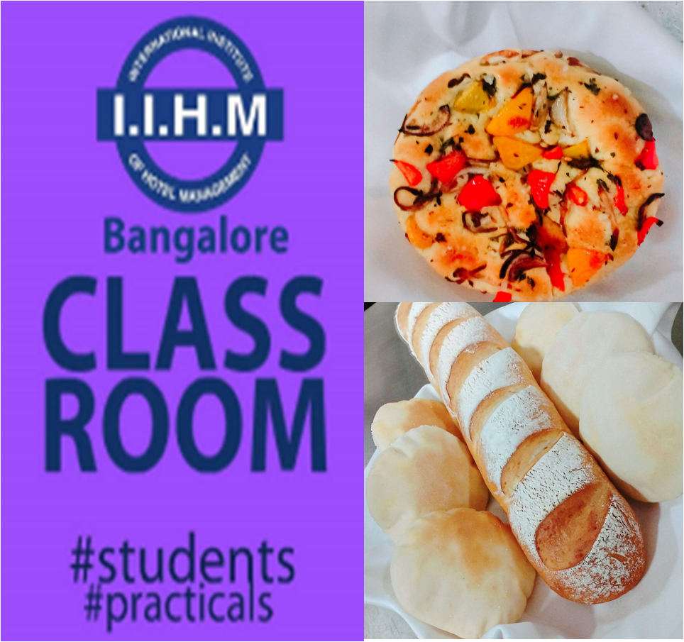 IIHMHOTELSCHOOL's tweet photo. BLR/1st YR/ Practical Class Students learning to make French Baguette, Pita Bread and Italian Focaccia https://t.co/FrNqwMbC9r
