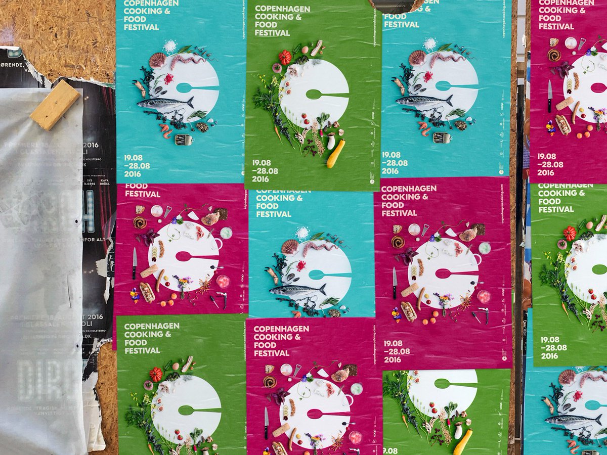 dahyernst's tweet image. Vores identitet og branding for Copenhagen Cooking, som dækkede hele byen i sidste uge: doubleprojects.com/copenhagen-coo…