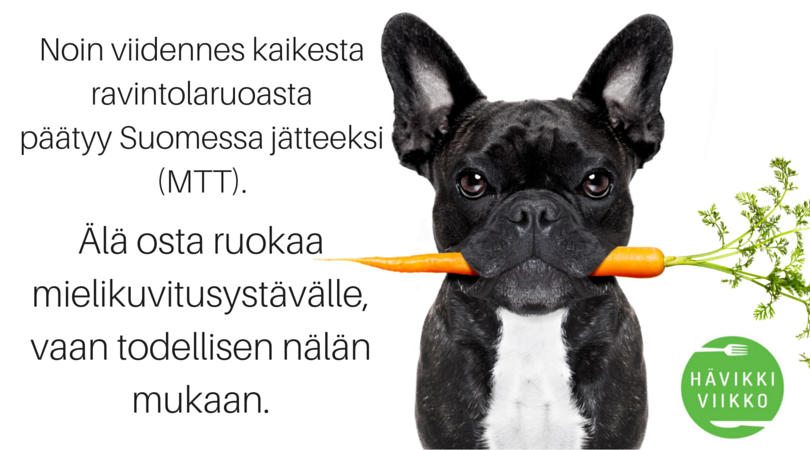Älä ruoki mielikuvitusystävää! Jaa&amp;haasta kaverit pohtimaan ensi kerralla tarkemmin sitä annoskokoa! #hävikkiviikko