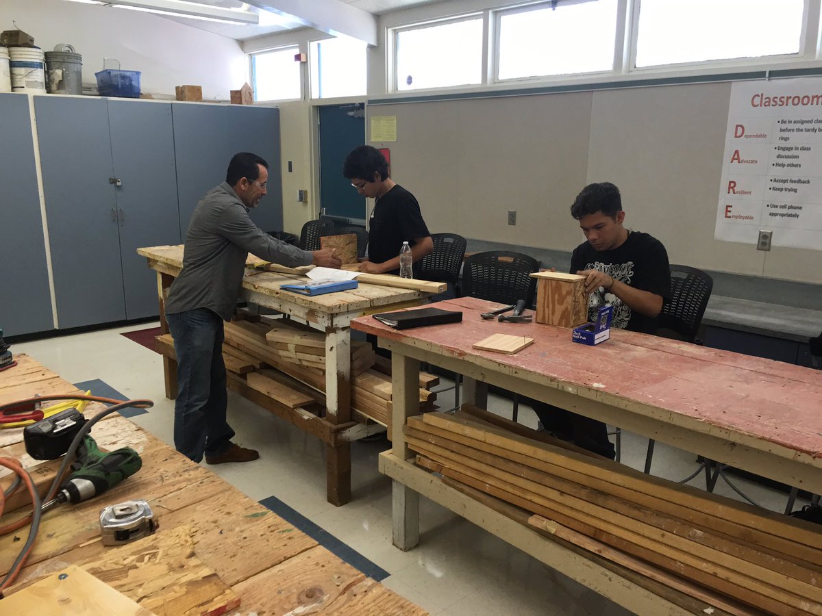 OG Construction students working hard on their projects! #hoocareswedo