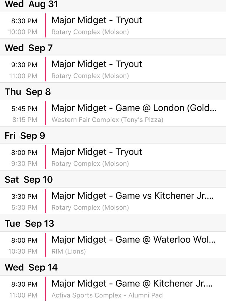 HPLAAAHOCKEY's tweet photo. Huron Perth Lakers Regional Midget AAA Tryouts 7 day schedule. Register today. See you Wednesday! https://t.co/ggoJSrBPys