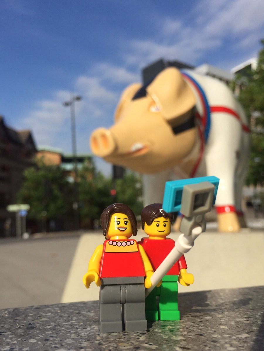 NicPandolfi's tweet image. Well done to @legoladynorwich for this picture with @PigsGoneWild16 @porksley - love it! @LarkingGowen @LEGO_Group