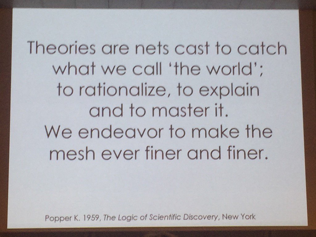 paedsem's tweet image. What&apos;s a theory? Popper via @DebraNestel #simtheory #AMEE2016