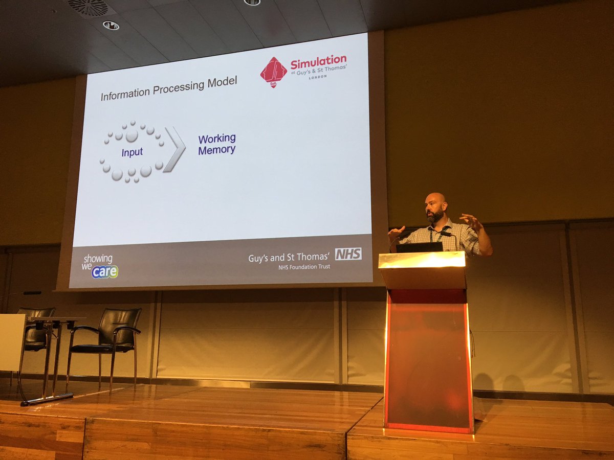 DebraNestel's tweet image. Dr Gabe Reedy #AMEE2016 #simtheory cognitive load, AMEE program