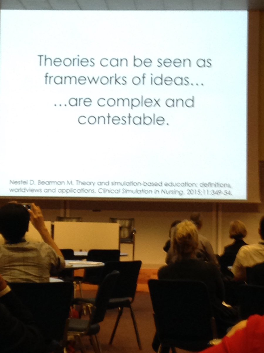 AKaletMD's tweet image. #AMEE2016 #simtheory session how can we talk about this without using the term &quot;theory&quot;? It is often is misconstrued