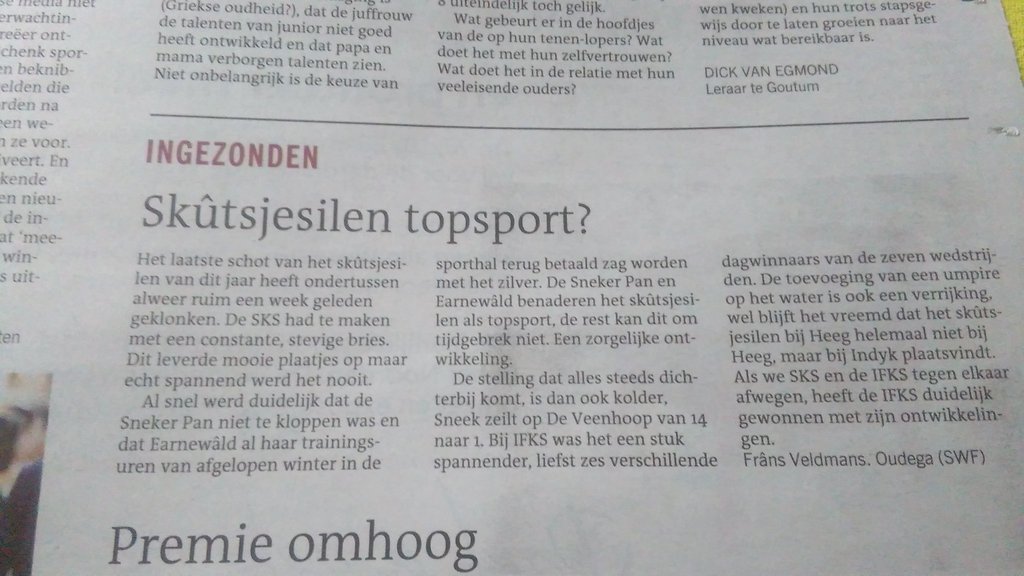 SKS_live's tweet photo. Mooi begin van de week. Vandaag mijn ingezonden stuk over #sks16 en #ifks16 in de @lc_nl. … https://t.co/zejkioN8dL https://t.co/ydFz0xX2Dg