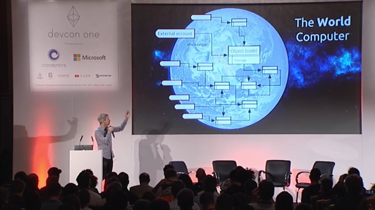 What is Ethereum? It is a slow and expensive computer.... Then the basic 'why'? : ow.ly/erk6303FNUE <a href="/gavofyork/">Gavin Wood</a>