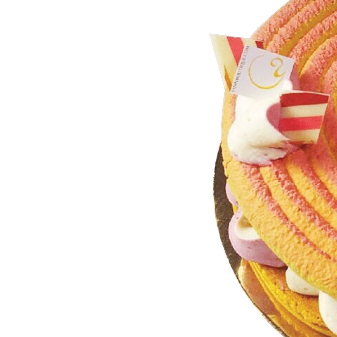 yannboutique's tweet image. Sneak-peak for Sept. Two tone cream, always more creative Yann Blanchard! #macaroncake #yannhautepatisserie #yyc