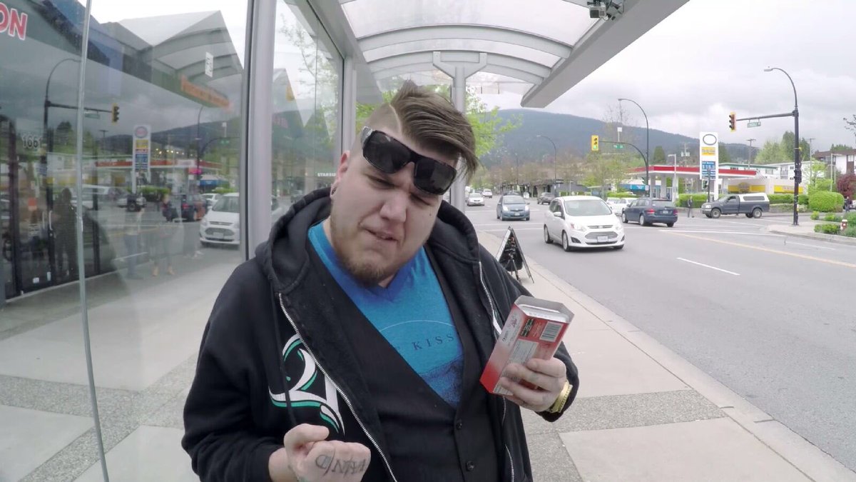 Watched a commercial called "Talking Tuna Bus Stop Surprise" And a guy is wearing a "BK" shirt! Who's this guy!?