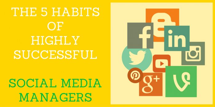 A must-read for all Social Media Managers! buff.ly/29TmxN3 &lt;&lt; 5 success habits to develop on #socialmedia