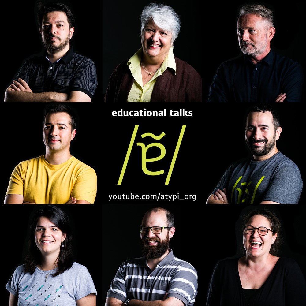 tipocracia's tweet image. Nova rodada de vídeos da #ATypI2015: palestras educacionais agora no YouTube » goo.gl/ATqB2Y