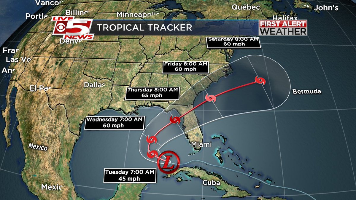 11 AM Update: Tropical Depression #9 remains disorganized. Here is the updated forecast cone: #chswx