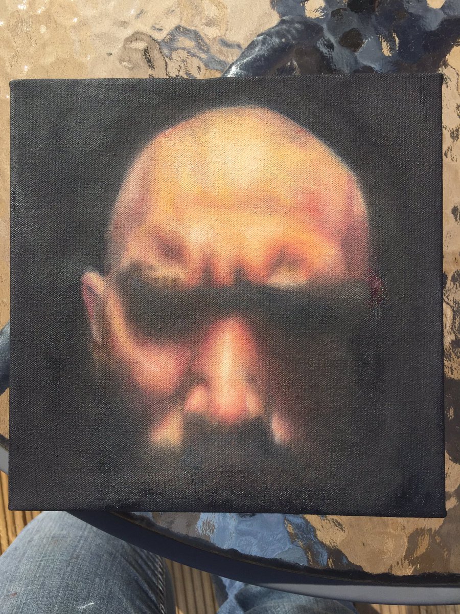 LadyLaboboArt's tweet photo. Think I've finished this but keep seeing bits needing work. Maybe the hint of an ear on the right... https://t.co/Xa804K1U0E