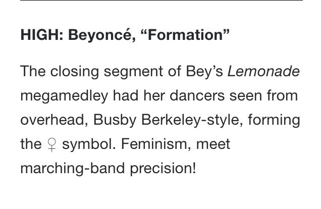 AGdouble07's tweet photo. #Beyonce #Formation #Feminism #Lemonade #BeySlays #BeyHive 🐝 #VMAs @ThePerezHilton @lovebscott @LoniLove @EliteDaily https://t.co/nSUZyuyxo7