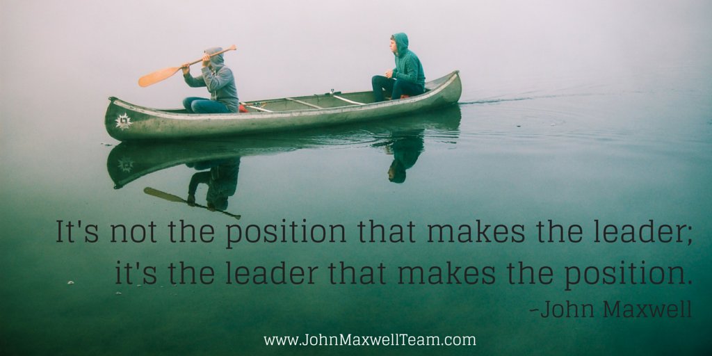 Everything rises and falls on leadership. #JMTeam