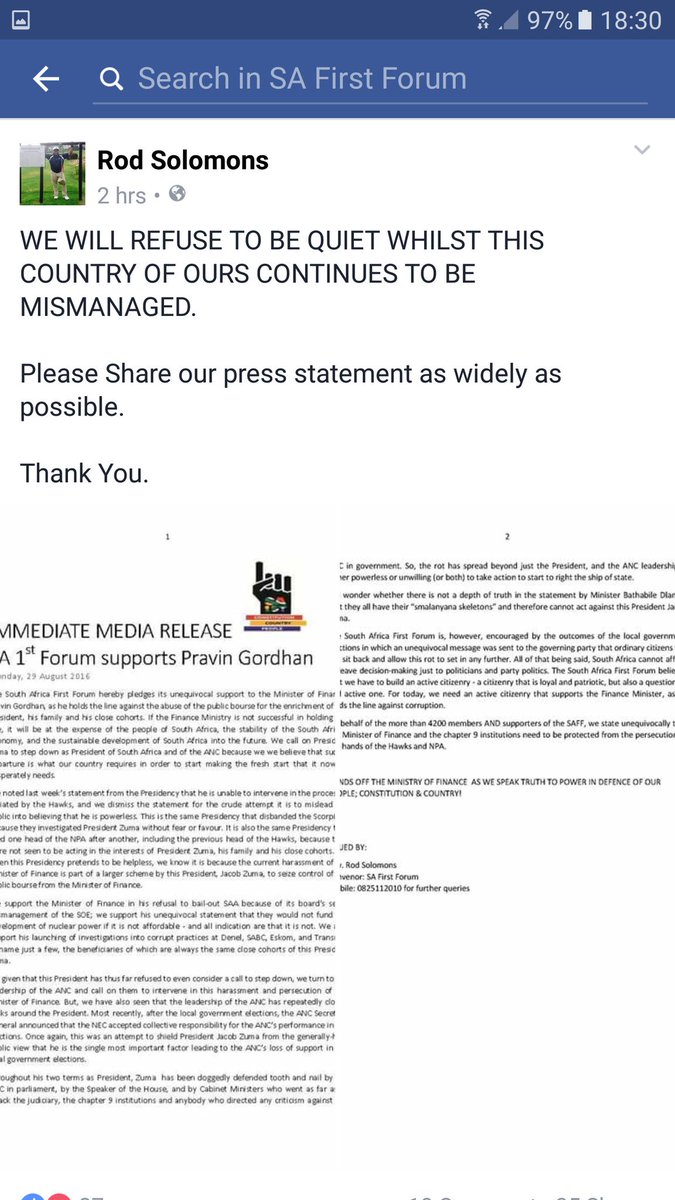 nadcoe's tweet photo. #SA1st #IAmConstitution #SouthAfrica #SAFIRSTFORUM - Hands off our Ministry of Finance.#PravinGordhan https://t.co/nRbv9I7tRR