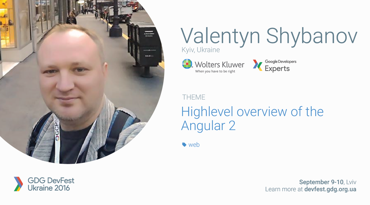 GDGLviv's tweet image. @olostan our next @GoogleDevExpert speaker at #dfua
High level overview of the Angular 2. 
bit.ly/2byxjED