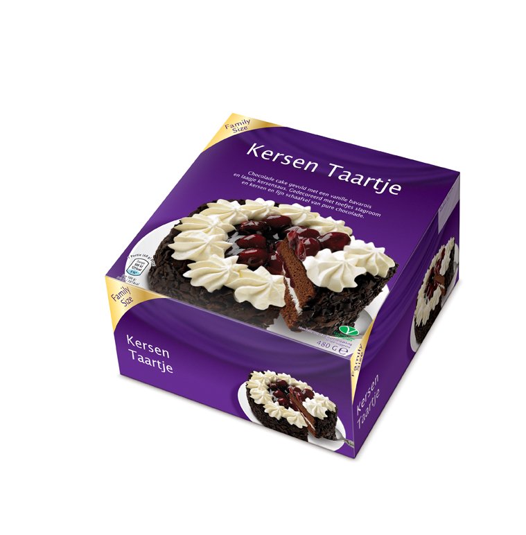 kersenslagroomtaarten op=op €1,25 afname per pallet 84x6