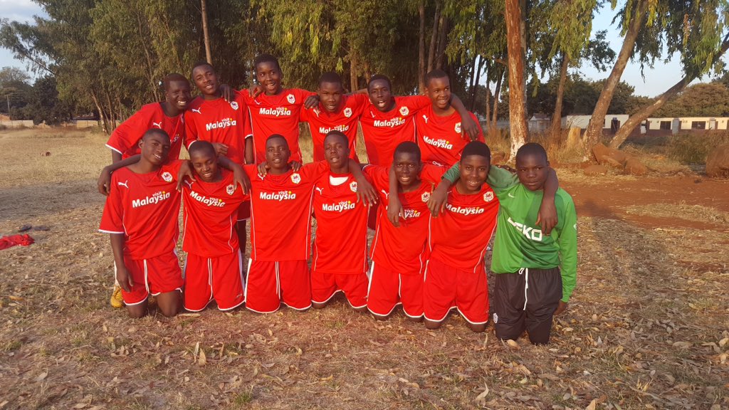 KitAid's tweet image. Some new photos from a #JesuitMission project we support in #Zimbabwe Thanks to @CardiffCityFC for donating the kit