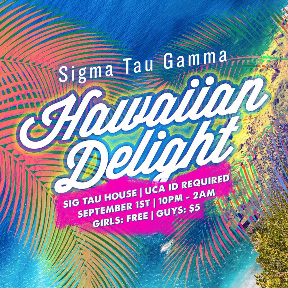 sigtauuca's tweet image. Thought summer was over? Think again. Get tropical with us this Thursday night!