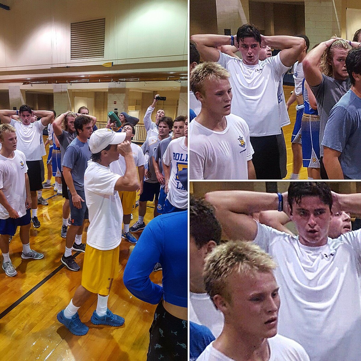 RollinsMLax's tweet photo. First taste of college strength and conditioning for the freshman! #TARnation #HardWorkBeatsTalent #Rollins https://t.co/2OWIvRCnX7