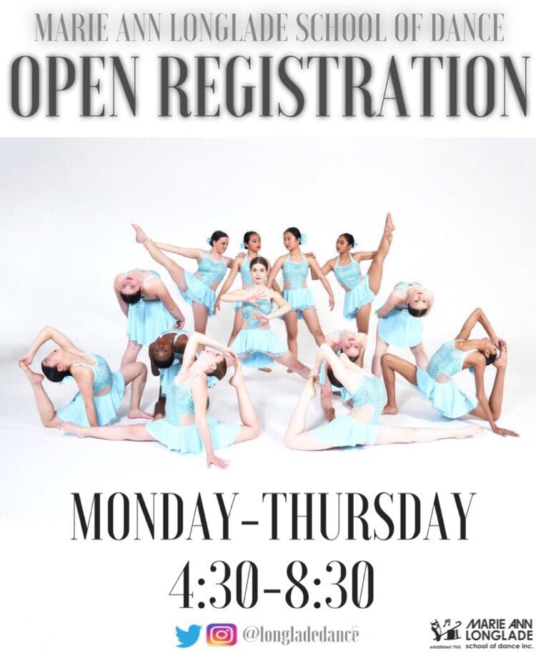 Don't forget about our open registration happening at the studio this week! Can't wait to see you there!