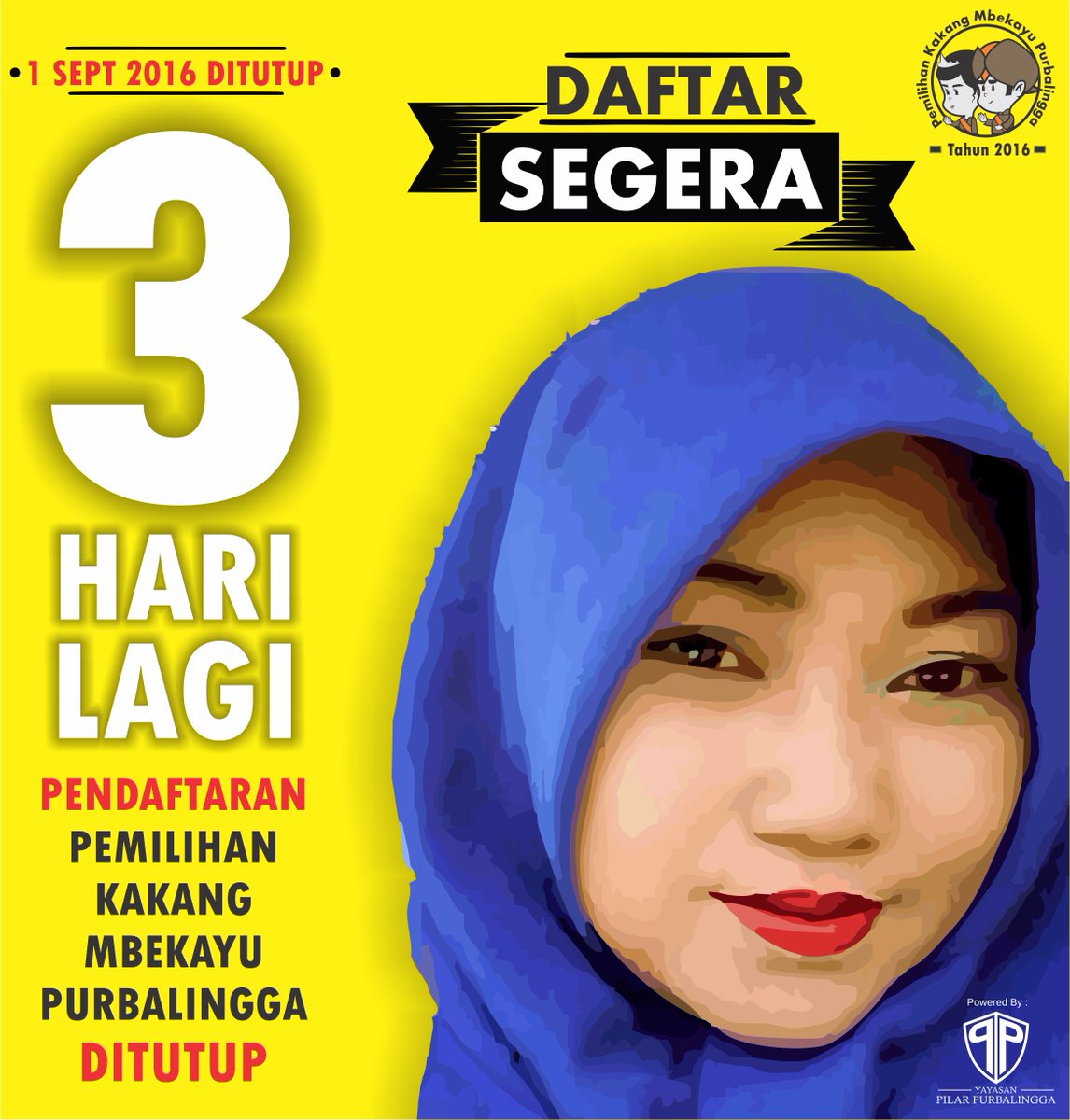 Yuk, Daftar! 3 hr lg pendaftaran ditutup.
<a href="/sma1pbg_ID/">SMAN 1 PURBALINGGA</a> <a href="/SmegaInfo/">SMK N 1 Purbalingga</a> <a href="/SMANDA_UpDate/">SMA N 2 Purbalingga</a>