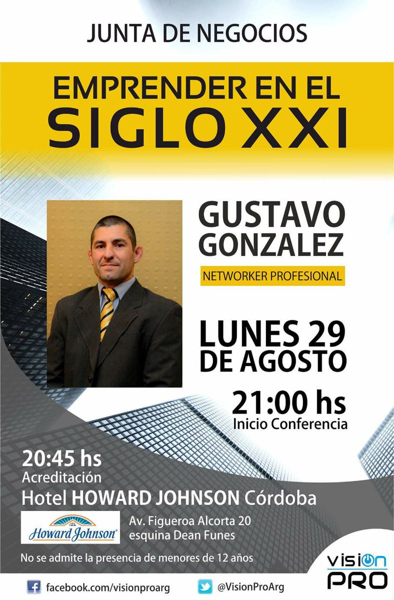 VisionProArg's tweet image. Hoy en CÓRDOBA CAPITAL! Un gran #empresario y #Networker aportando su #visión sobre los #negocios del Siglo XXI.