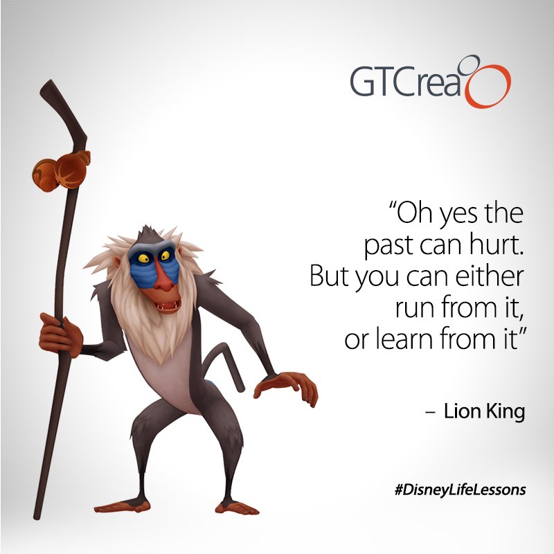 gtcrea8's tweet photo. #DisneyLifeLessons
Learn from the past to make your future better. https://t.co/EdLKsJAcla
