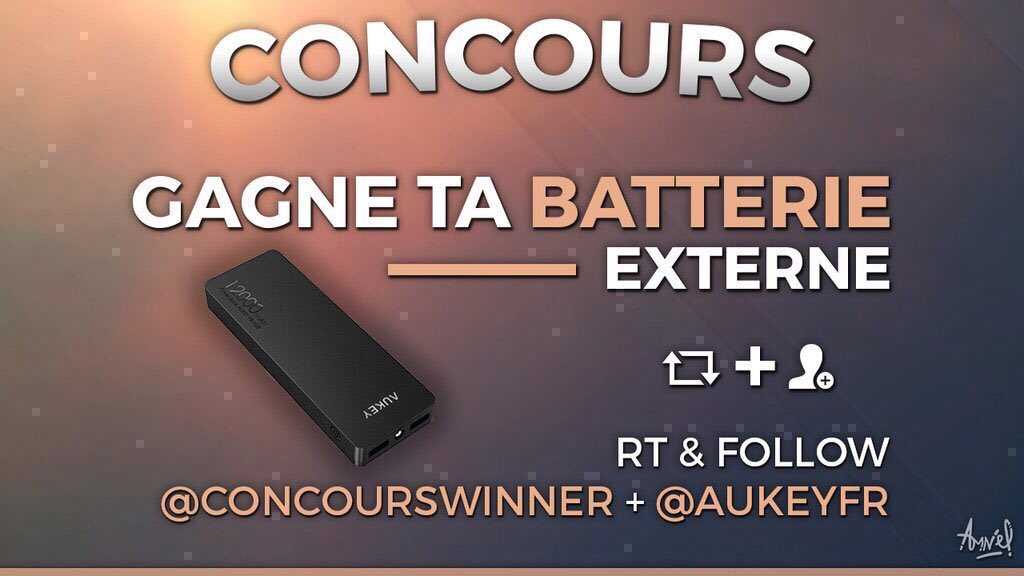 ConcoursWinner's tweet photo. Une batterie externe à gagner ici :

-> https://t.co/hxkdgateos

RT + FOLLOW 🎁 https://t.co/a5IXVS9AQe