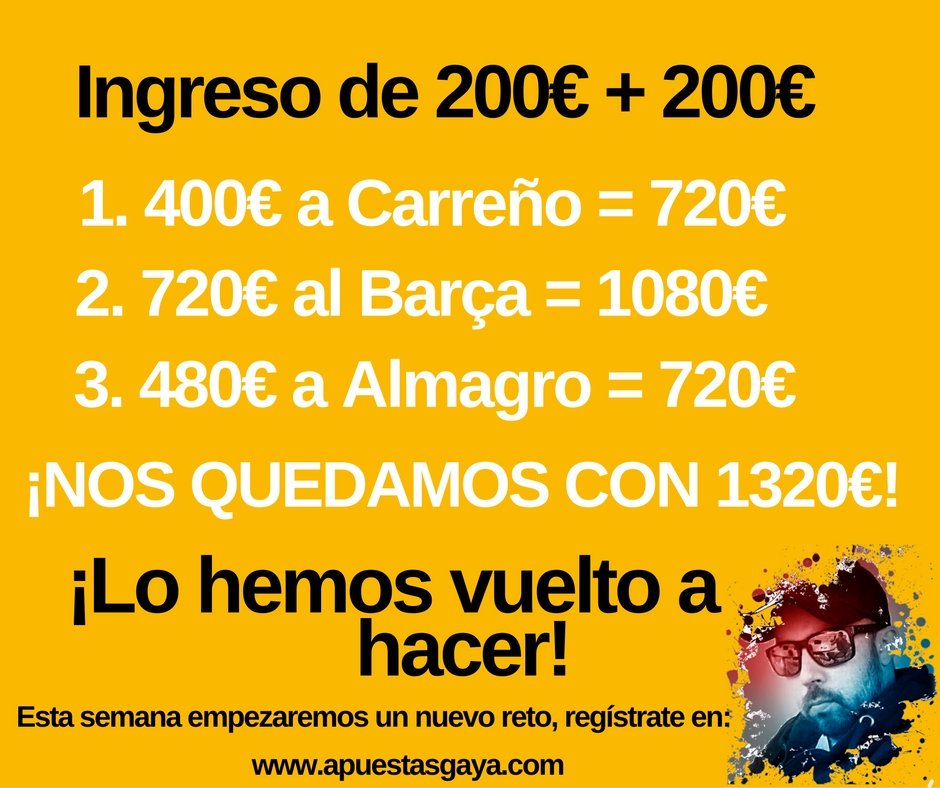 Juangayasalom's tweet image. 👉 BOOOOM

👉🏾 de 200€ a 1320€
Sacada de rabo 🍆 y ya van muchas

¿Queréis que lo hagamos en telegram.me/retogaya ?