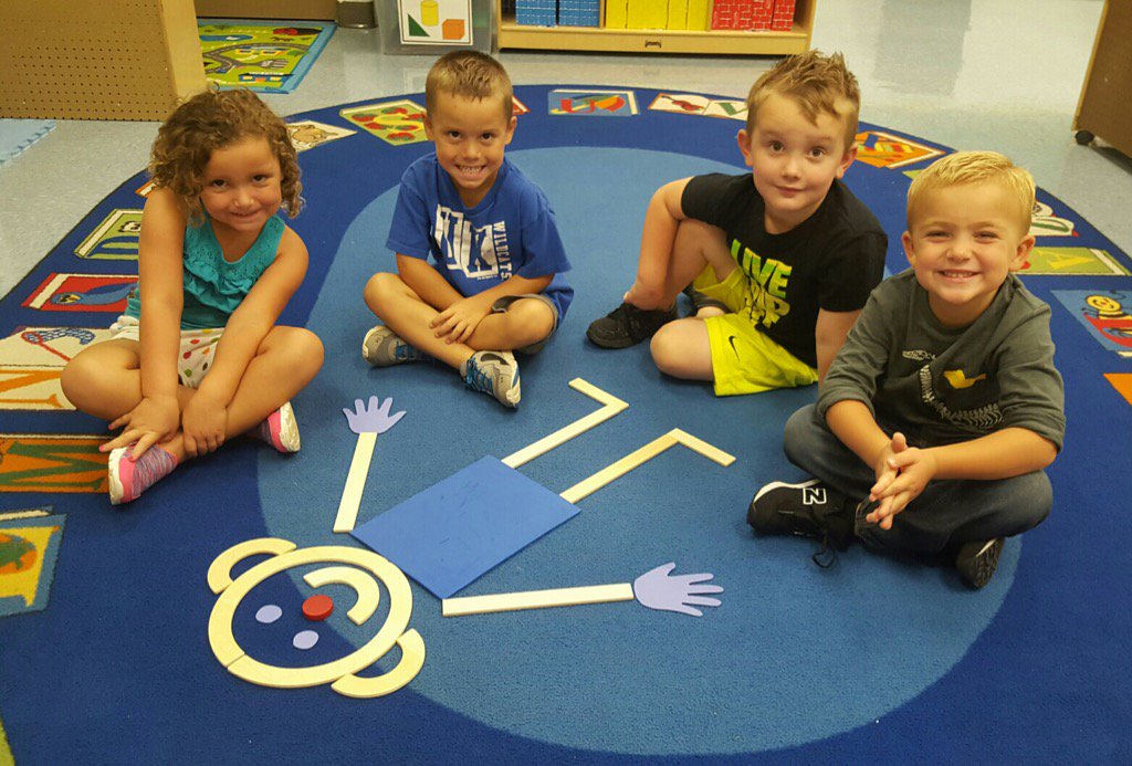 RockfieldE's tweet image. Mrs. Flynn's class learns how to make matman as from Handwriting Without Tears #wcpspreschool