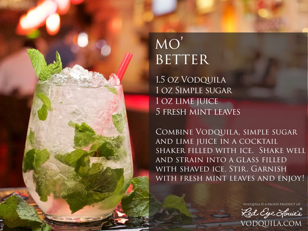 redeyelouies's tweet photo. Try Vodquila’s version of the classic mojito. You won’t find one “Mo’ Better” than this! #Vodquila #RELdrinks https://t.co/2y3hyNE5N4