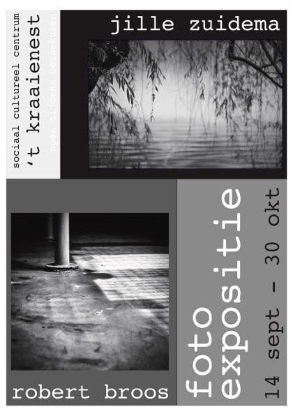 Expositie Robert Broos en Jille Zuidema: 14 september - 30 oktober. #expositie #Breda #kraaienest