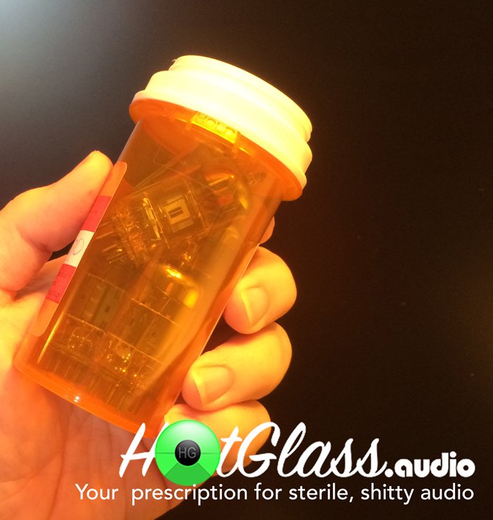HotGlassAudio's tweet image. We are your prescription for shitty, sterile audio! Come buy your next of amplifier tubes from us!