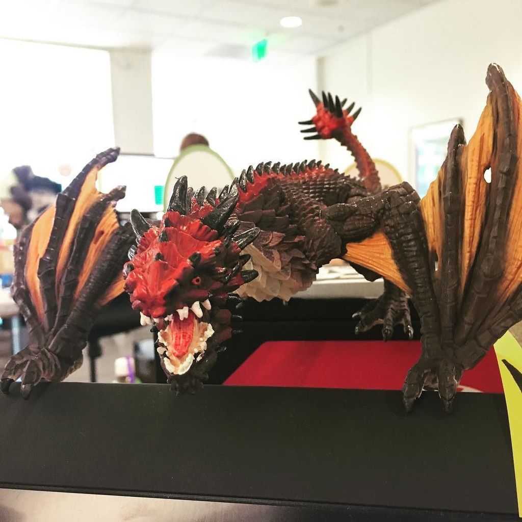 NickZak's tweet photo. I've got a new buddy at work. #dragon #dragonstory #gamedev #lifeatstorm8 #tw https://t.co/LOFIUVbnXP