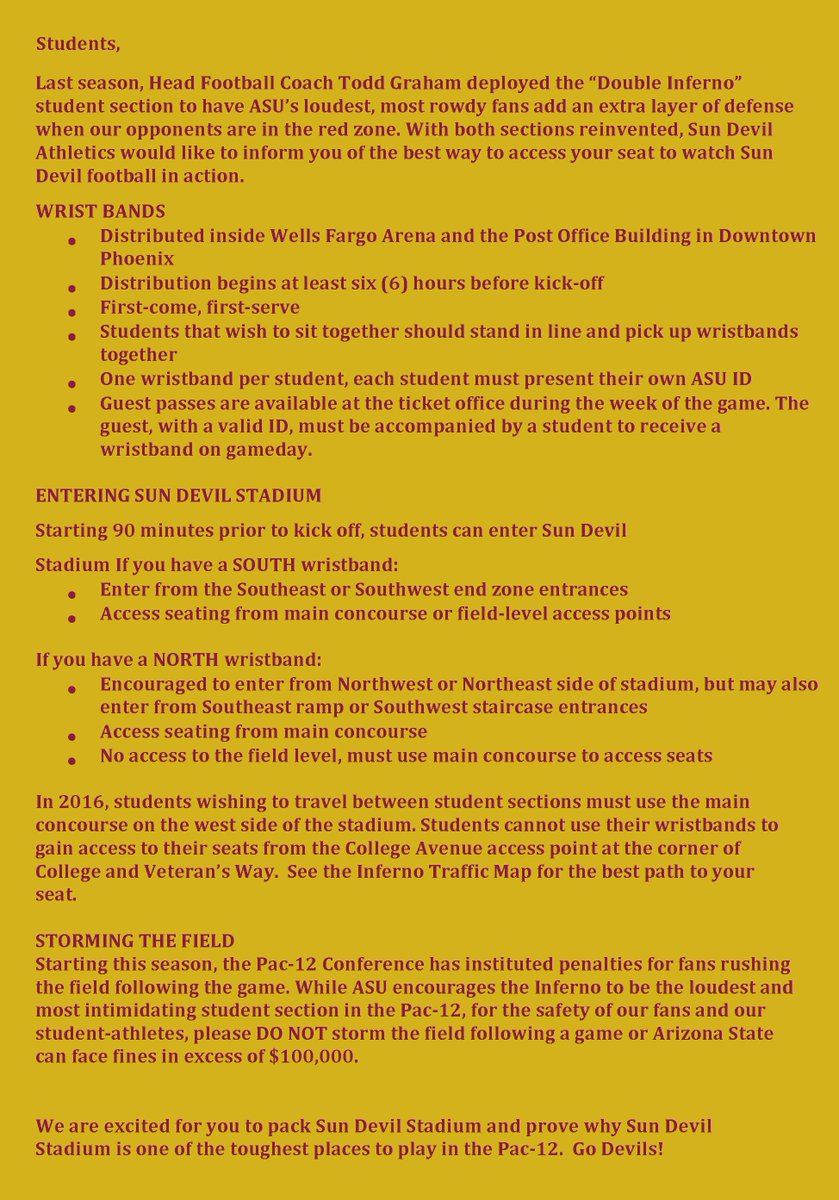 Sun Devil Stadium Seating Chart 2016