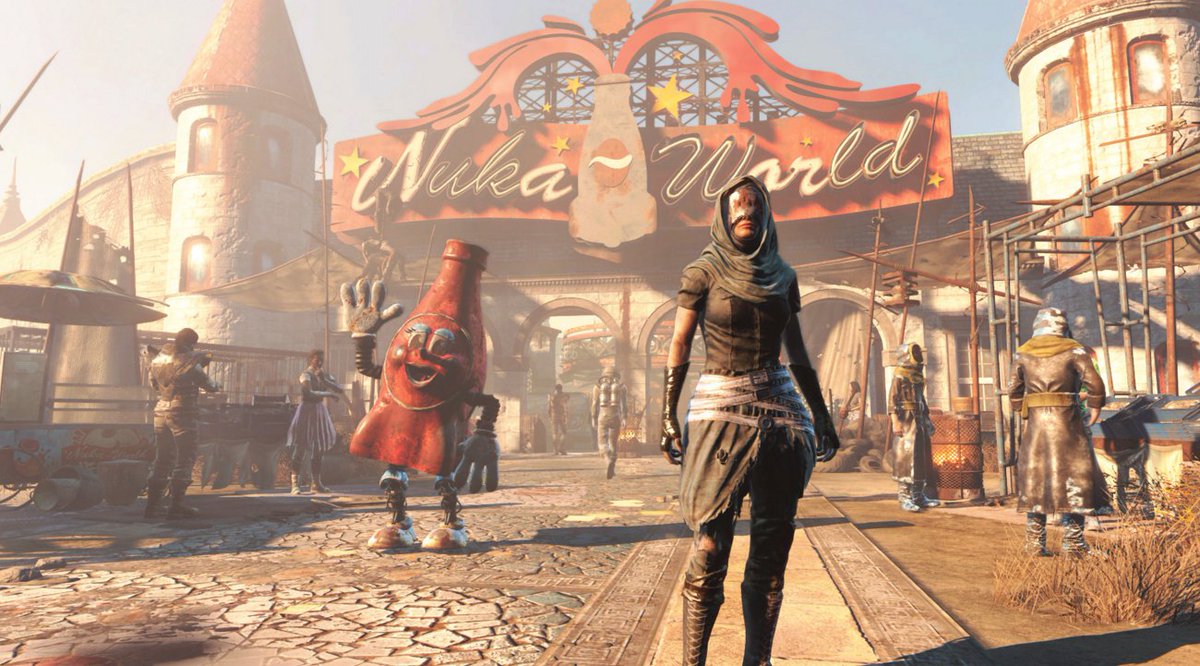 Kotaku's tweet image. The evil raider factions you can join in Fallout 4&apos;s Nuka World DLC: bit.ly/2bMA9X6
