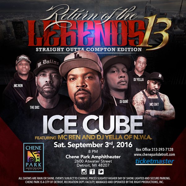 Tomorrow!  Return of the Legends in Detroit.  Come party with me and the homies.