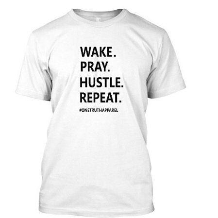 onetruthapparel's tweet photo. "Wake Pray Hustle Repeat" Tee is available exclusively at our website!
➡https://t.co/Hep21vscPi⬅
#OneTruthApparel https://t.co/USzzkzerGj