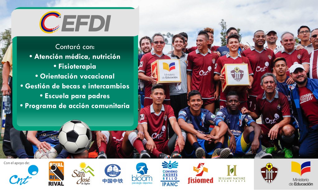 EducacionZ2_Ec's tweet photo. Conoce sobre el primer #BTProductivo en fútbol del Ecuador #CEFDI ➡ https://t.co/zw48w3Cddc
#PorLaEducaciónEc https://t.co/Qv2USLrP1S