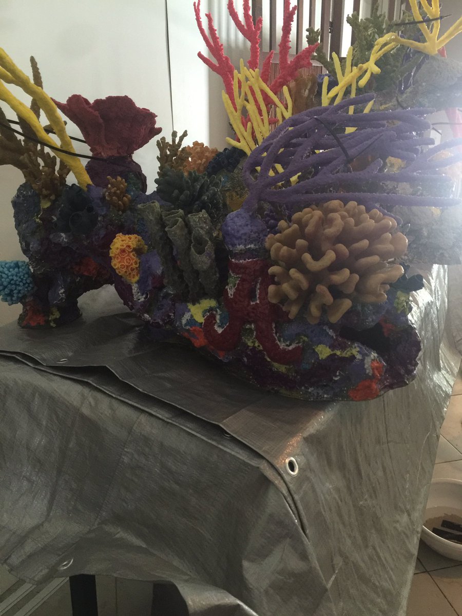 reefscapes's tweet image. Allen's latest creations. We know our football fan/clients that will like these custom artificial reef structures!